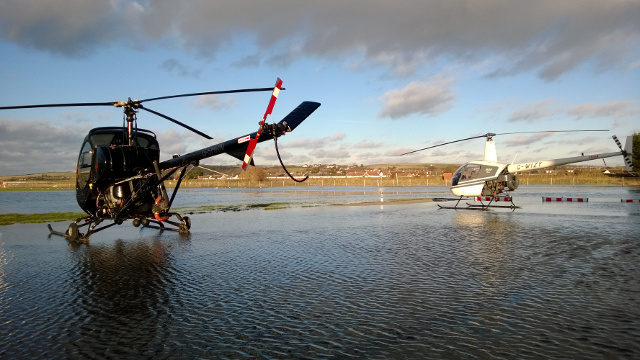 Flooding at Shoreham Airport