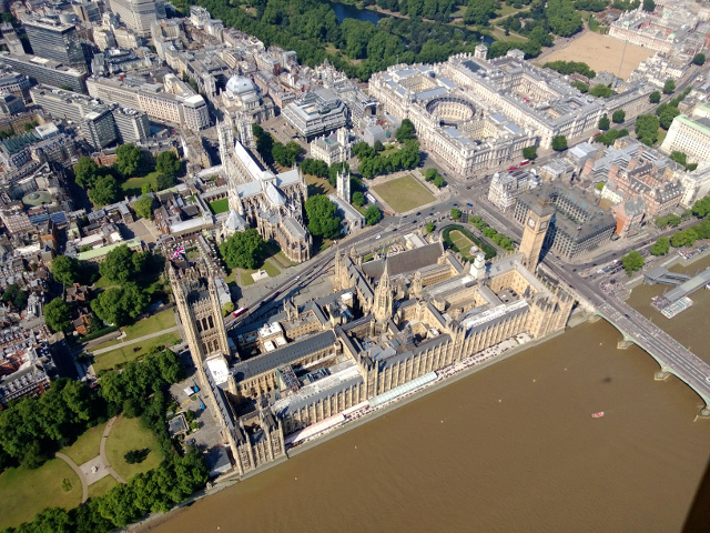 Westminster by helicopter