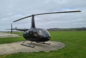 R66 helicopter on the pad at Advance Helicopters